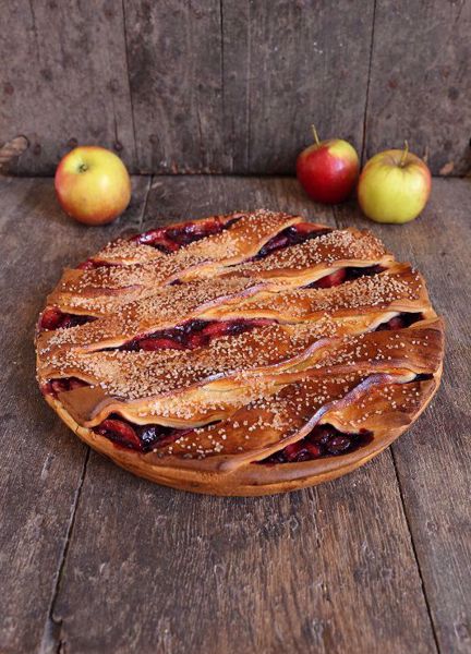 Afbeelding van Appel kersenvlaai (30 cm)