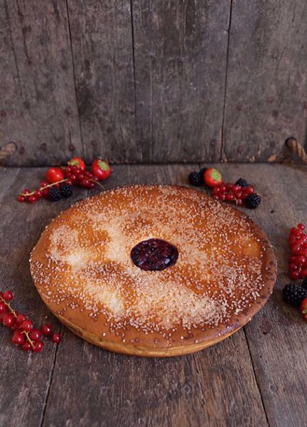 Afbeelding van Vegan (lactose vrije) Bosvruchtenvlaai (30cm)