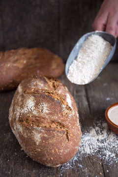 Toon details van Bake Off Volkoren Desem Meergranenbrood met Zaden Afbeeldingen van Bake Off Volkoren Desem Meergranenbrood met Zaden