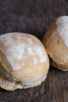 Toon details van Wit Desem Speltbroodjes hard (per 5 stuks) Afbeeldingen van Wit Desem Speltbroodjes hard (per 5 stuks)